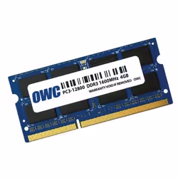 OWC OWC1600DDR3S4GB, 4 Go, 1 x 4 Go, DDR3, 1600 MHz, 204-pin SO-DIMM