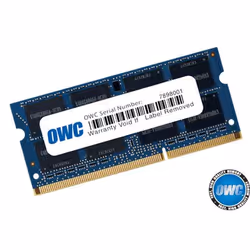 OWC 1600DDR3S8GB, 8 Go, 1 x 8 Go, DDR3L, 1600 MHz, 204-pin SO-DIMM, Bleu
