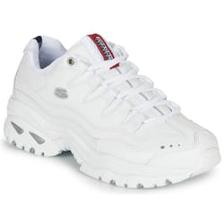 Baskets - Skechers - ENERGY - Cuir - Femme - Plat - Lacets
