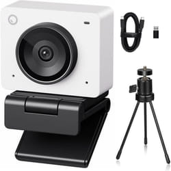 Webcam - OBSBOT - Meet 2 - 4K Ultra HD - Cadrage automatique AI - USB-C - Blanc