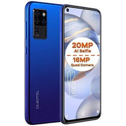Smartphone OUKITEL C21Android 10 double SIM20 MP AI Selfie 16 MP Quad caméra64 FHD plein écran Octa-Core 4 Go 64 Goemp