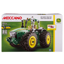 Meccano - TRACTEUR 8R JOHN DEERE - Coffret Inventions Avec 240 Pièces Et 2 outils - Jeu de Construction - 6044492 - Jouet Enfant 10 Ans et +