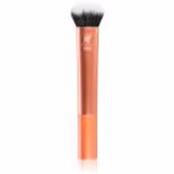 Real Techniques Expert Face Brush, Pinceau fond de teint, Arrondi, Duveteux, Synthétique, Noir, Rose doré, Femmes