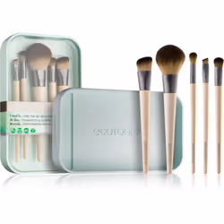 EcoTools 79625016062, Jeu de brosses de maquillage, Assortie, Assortie, Synthétique, Bambou, Marron, Bambou