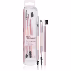Real Techniques Brow Styling Set, Brosse à sourcils, Assortie, Assortie, Synthétique, Rose, Femmes