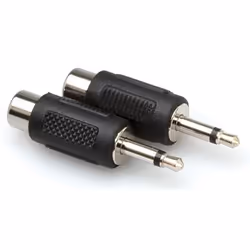 Hosa Technology RCA/3.5 mm TS, 3.5 mm TS, RCA, Noir