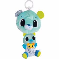 Tomy Lamaze 3-в-1 Surprise Bear Clip &amp; Go, Garçon/Fille, jouets de dentition intégrés, Peluche, Turquoise, Blanc, Jaune