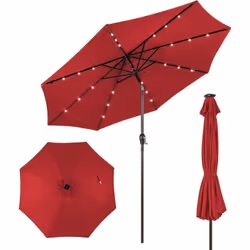 【Effets d’ombrage】Ce parasol incliable est fait de tissu de polyester de haute qualité, non seulement a un bon effet d’ombrag ...