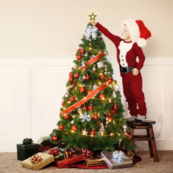 Sapin de Noël Artificiel - COSTWAY - 180CM - Vert - PVC - Écologique et Stable