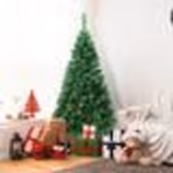 Sapin de Noël Artificiel - COSTWAY - 210CM - Vert Nature - PVC - Installation facile