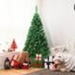 Sapin de Noël Artificiel - COSTWAY - 210CM - Vert Nature - PVC - Installation facile