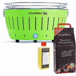 "LotusGrill est un gril fantastique qui fonctionne au charbon de bois. Grâce à son système de ventilation breveté alimenté pa ...