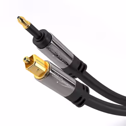 KabelDirekt 797698090375, TOSLINK, Mâle, Mini-TOSLINK, Mâle, 5 m, Noir