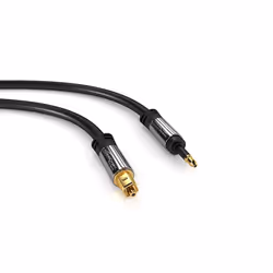 KabelDirekt 797698090375 câble audio 5 m TOSLINK Mini-TOSLINK Noir