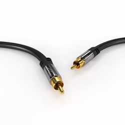 KabelDirekt 797698090511, RCA, Mâle, RCA, Mâle, 10 m, Noir
