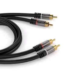KabelDirekt 797698090559 câble audio 10 m 2 x RCA Noir
