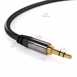 KabelDirekt 797698090580 câble audio 7,5 m 3,5mm Noir