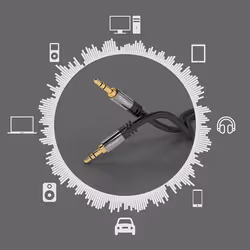 KabelDirekt 797698090580 câble audio 7,5 m 3,5mm Noir