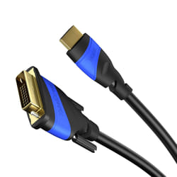 KabelDirekt 797698090931 câble vidéo et adaptateur 0,5 m HDMI Type A (Standard) DVI-D Noir