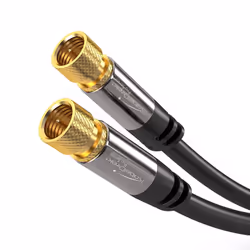 KabelDirekt - SAT Kabel - 0,5m - (F-Stecker, 75 Ohm, F Stecker Koaxialkabel geeignet für TV, HDTV, Radio, DVB-T, DVB-C, DVB-S ...