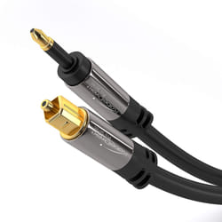 KabelDirekt 797698091051 câble audio 0,5 m TOSLINK Mini-TOSLINK Noir