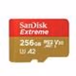 Carte microSDXC - SanDisk - Extreme 256 Go - 190 Mo/s - A2 App Performance - UHS-I Classe 10 U3 V30