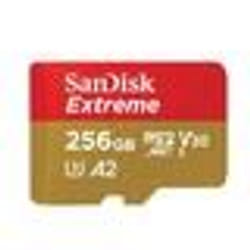 Carte microSDXC - SanDisk - Extreme 256 Go - 190 Mo/s - A2 App Performance - UHS-I Classe 10 U3 V30