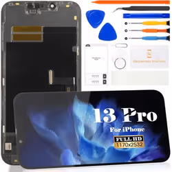 Écran de remplacement - SRJTEK - iPhone 13 Pro - OLED - Noir - Sans cadre