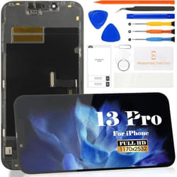 Écran de remplacement - SRJTEK - iPhone 13 Pro - OLED - Noir - Sans cadre