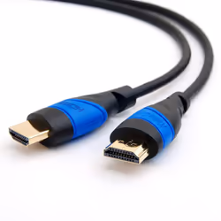 KabelDirekt 799422537965, 2 m, HDMI Type A (Standard), HDMI Type A (Standard), Compatibilité 3D, 18 Gbit/s, Noir, Bleu