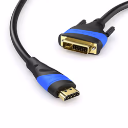KabelDirekt 799422538139 câble vidéo et adaptateur 1 m HDMI Type A (Standard) DVI-D Noir