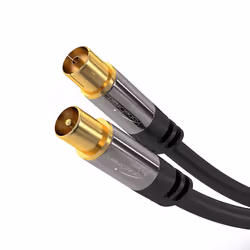 KabelDirekt 799422538191, 7,5 m, IEC, IEC, Noir