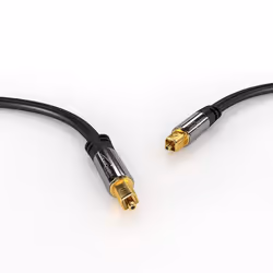 KabelDirekt 799422539464 câble audio 12,5 m TOSLINK Noir