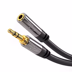 KabelDirekt 799422539600, 3,5mm, Mâle, 3,5mm, Femelle, 0,5 m