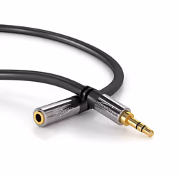 KabelDirekt 799422539648 câble audio 5 m 3,5mm Noir