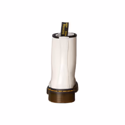 Bottes 1460 Patent Cuir Blanc