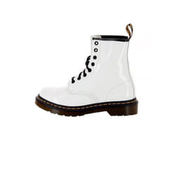 Bottes 1460 Patent Cuir Blanc