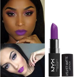 Rouge à lèvres - NYX - Velvet Matte - 01 VIOLET DISORDERLY - Fini mat - Couleur à fort impact