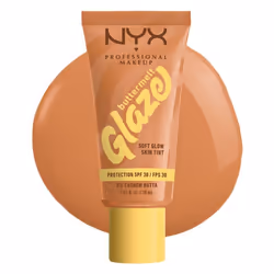 NYX Professional Makeup Buttermelt Glaze Tint Fond de teint SPF30 jusquà 12h de tenue Cashew Butta