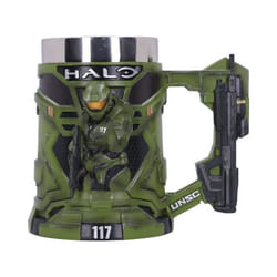 Chope Master Chief Halo Nemesis Now - 15.5cm - Silver/Noir/Matière résine - Licence officielle