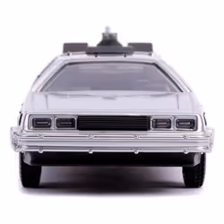 Voiture Miniature de Collection - JADA TOYS DE LOREAN Back to the Future II - Flying Version - 1985 - Silver