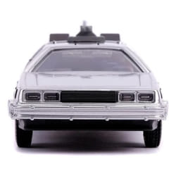 Voiture Miniature de Collection - JADA TOYS DE LOREAN Back to the Future II - Flying Version - 1985 - Silver