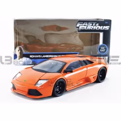 Voiture Miniature de Collection - JADA TOYS - LAMBORGHINI Murcielago - 1/24 - Orange - Fast And Furious