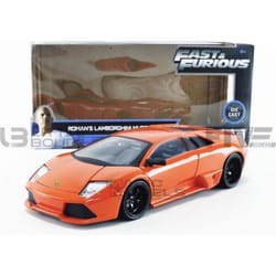 Voiture Miniature de Collection - JADA TOYS - LAMBORGHINI Murcielago - 1/24 - Orange - Fast And Furious