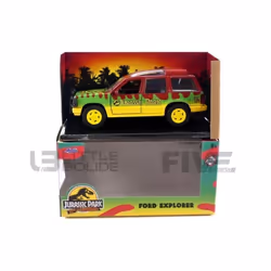 Voiture Miniature de Collection - JADA TOYS 1/32 - FORD Explorer Jurassic Park - 1993 - Green / Red