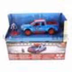 Voiture Miniature de Collection - JADA TOYS 1/32 - FORD Raptor F-150 Superman - Blue / Red