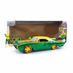 Voiture Miniature de Collection - JADA TOYS 1/24 - FORD Thunderbird - Green / Yellow - 1963