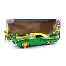 Voiture Miniature de Collection - JADA TOYS 1/24 - FORD Thunderbird - Green / Yellow - 1963