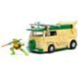 Voiture Miniature de Collection - JADA TOYS - PARTY WAGON - Figurine Donatello - Vert / Beige - 1/24