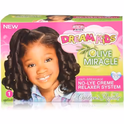 African Pride Dream Kids Olive Miracle Système Defrisant sans Soude